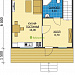 Проект №2. Дом из бруса 6Х6 с мансардой, балконом и верандой