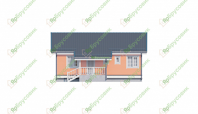 Проект №90. Дом из бруса 10х8,5