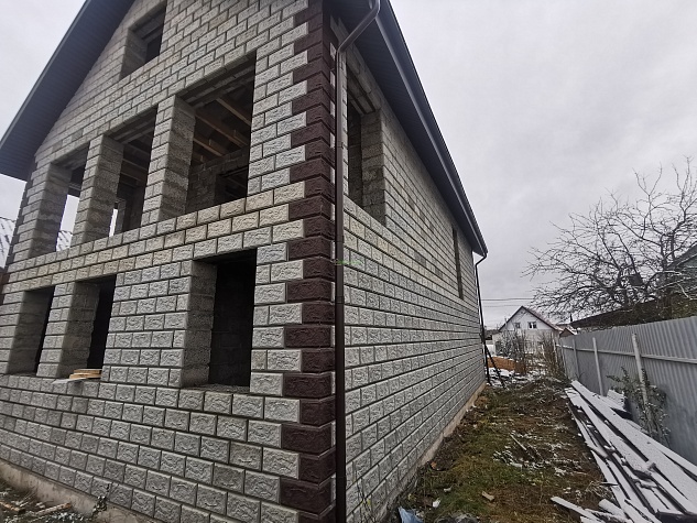 дом из теплоблоков п. Каримово Костромской район.