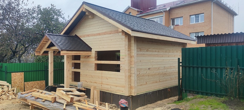 Баня с рубкой в чашу г. Калуга.