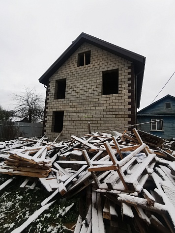 дом из теплоблоков п. Каримово Костромской район.