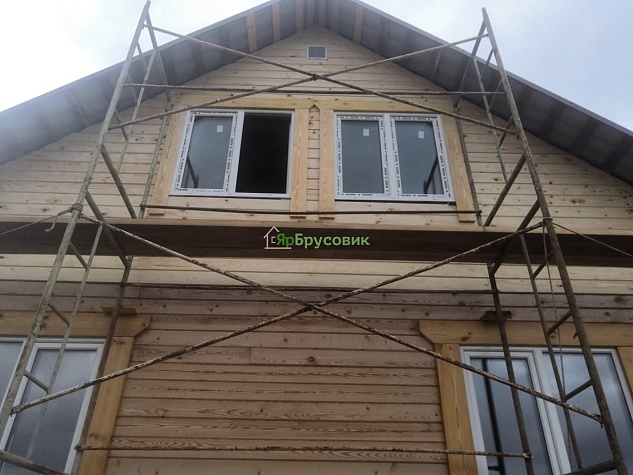 Отделка дома д. Назарьево после периода усадки