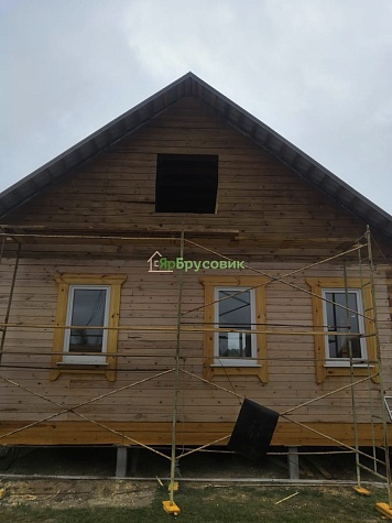 Отделка дома д. Назарьево после периода усадки