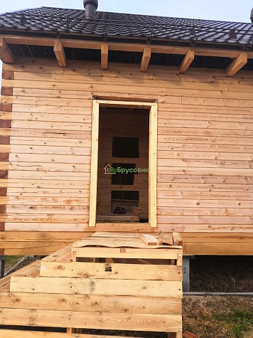 Отделка дома д. Назарьево после периода усадки